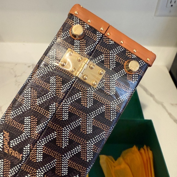 Goyard PM Black and Tan Hotel Trunk Bag BRAND NEW - Picture 3 of 10